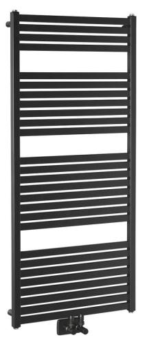 TONDI grzejnik łazienkowy 600x1330 mm, podłączenie centralne, czarny mat DT486T