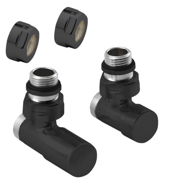 COMPACT BLACK zestaw przyłączeniowy, czarny mat CP5115BS