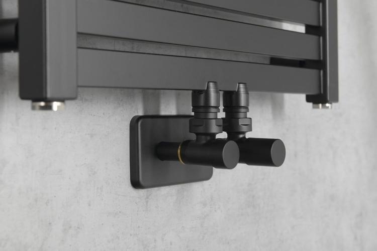 COMPACT BLACK zestaw przyłączeniowy, czarny mat CP5115BS