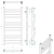 METRO Grzejnik łazienkowy chrom 239 W 450x890 mm 0411-03