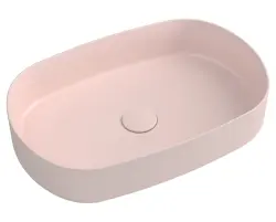 INFINITY OVAL umywalka ceramiczna nablatowa 55x36 cm, Salmon  10NF65055-2S