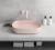 INFINITY OVAL umywalka ceramiczna nablatowa 55x36 cm, Salmon 10NF65055-2S