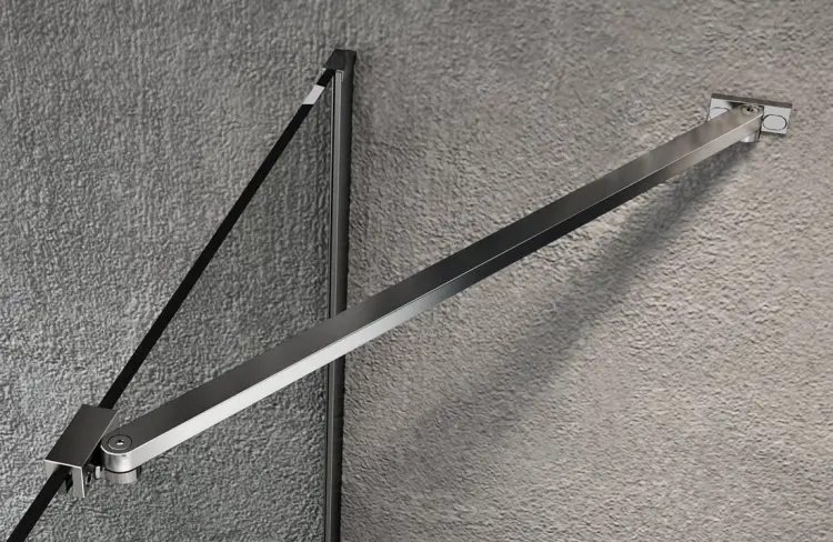 VARIO CHROME jednoczęściowa kabina prysznicowa Walk-In, montaż przy ścianie, szkło czyste, 700 mm GX1270GX1010