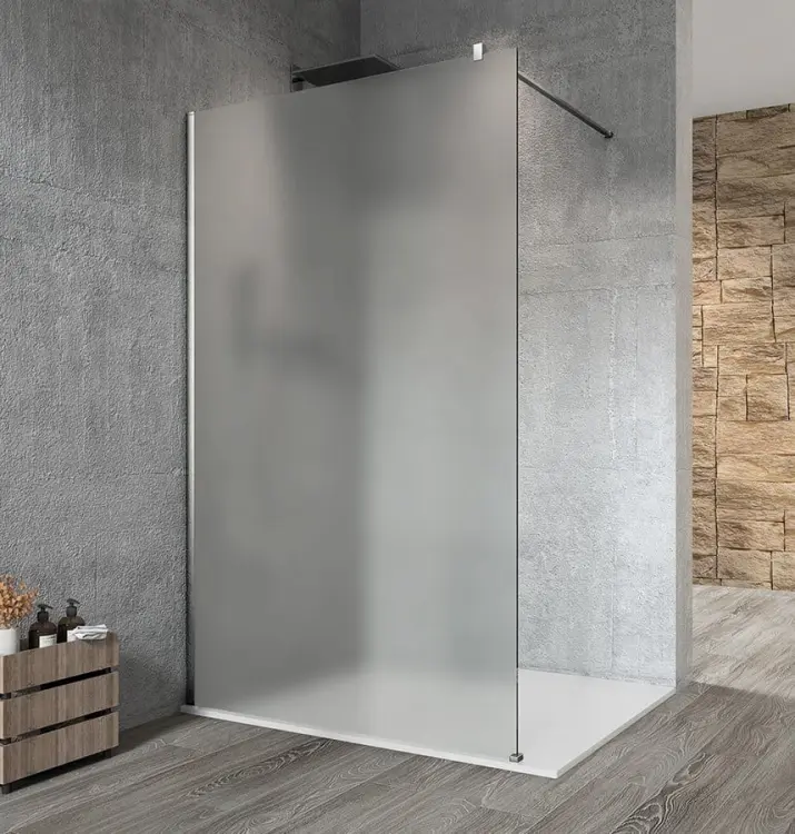 VARIO CHROME jednoczęściowa kabina prysznicowa Walk-In, montaż przy ścianie, szkło matowe, 1000 mm GX1410GX1010