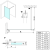 VARIO BLACK jednoczęściowa kabina prysznicowa Walk-In, montaż przy ścianie, szkło dymione, 1200 mm GX1312GX1014