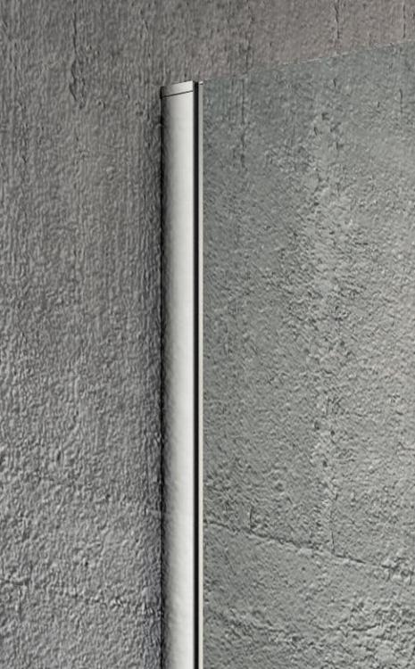 VARIO CHROME jednoczęściowa kabina prysznicowa Walk-In, montaż przy ścianie, szkło dymione, 1100 mm GX1311GX1010