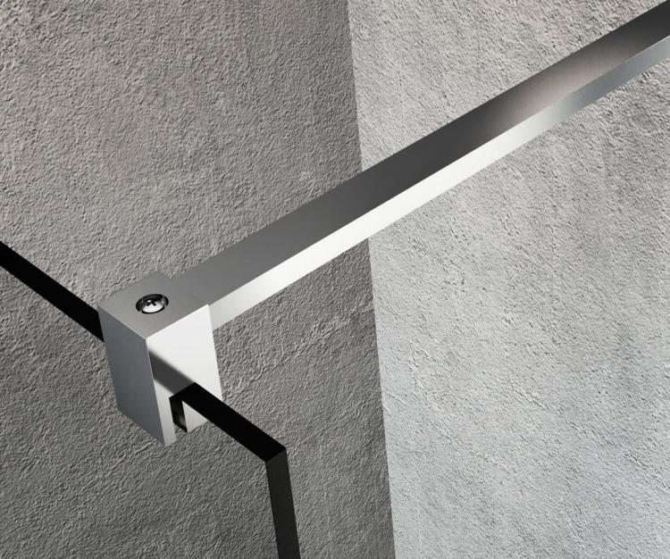 VARIO CHROME jednoczęściowa kabina prysznicowa Walk-In, szkło czyste, 800 mm GX1280GX2210