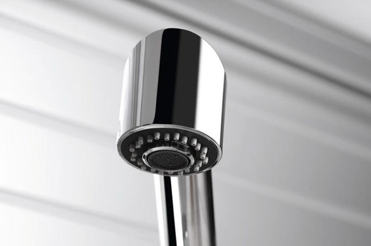 RHAPSODY Bateria zlewozmywakowa stojąca z wyciągana wylewką, chrom połysk 5550