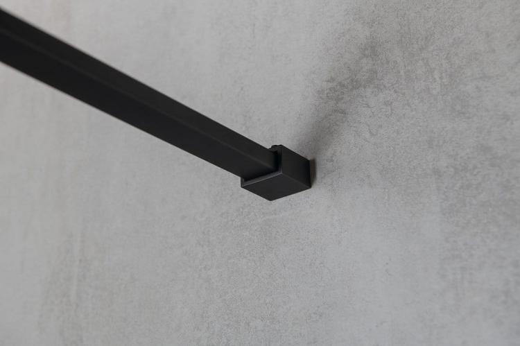 VARIO BLACK jednoczęściowa kabina prysznicowa Walk-In, szkło matowe, 1300 mm GX1413GX2214