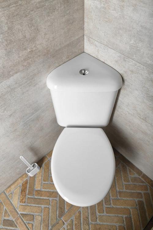 CLIFTON kompakt WC narożny, mechanizm spłukujący 3/6l, odpływ poziomy, biały FS1PK