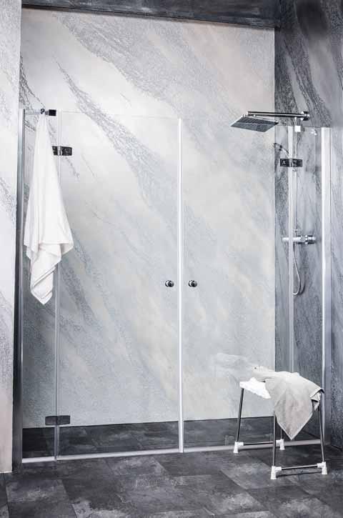 SYMPHONY Drzwi prysznicowe do wnęki skrzydłowe 200x195 cm M12120LM1291R