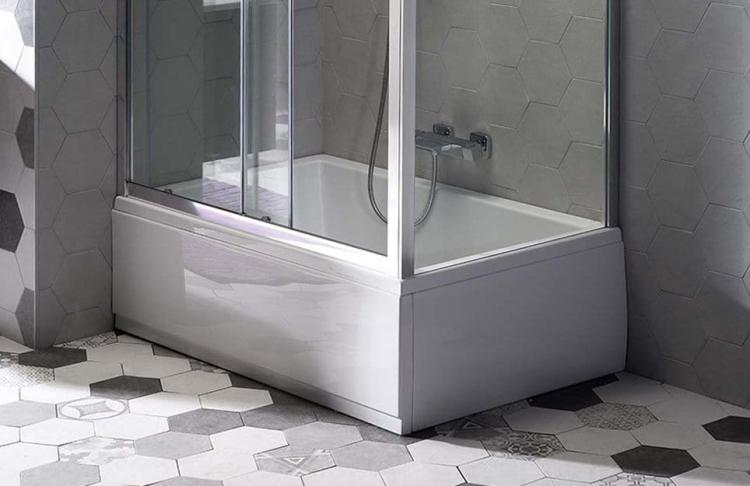 PLAIN NIKA Obudowa narożna do brodzika DEEP, lewa 150x75 cm 73197/89746
