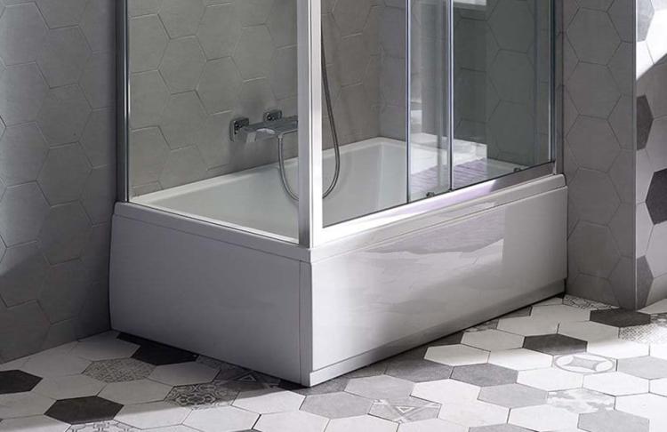 PLAIN NIKA Obudowa narożna do brodzika DEEP, prawa 150x75 cm 73198/89746