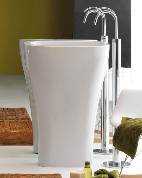 AQUATECH umywalka ceramiczna wolnostojąca 60x85x40cm 374201