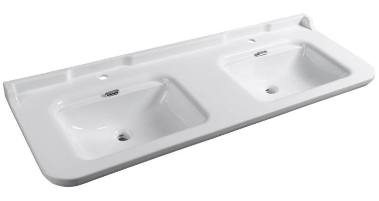 WALDORF Podwójna umywalka ceramiczna 150x55 cm 4143K1