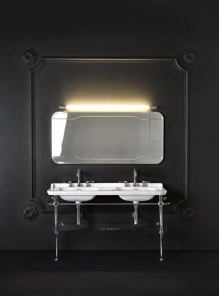 WALDORF Podwójna umywalka ceramiczna 150x55 cm 4143K1