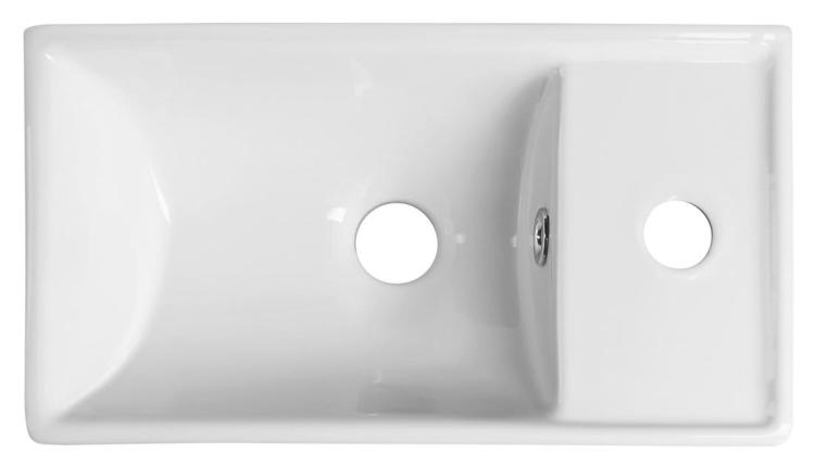 MINOS Umywalka ceramiczna 40x22 cm, prawa 4059