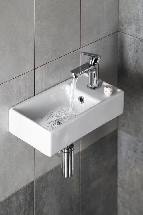 MINOS Umywalka ceramiczna 40x22 cm, prawa 4059