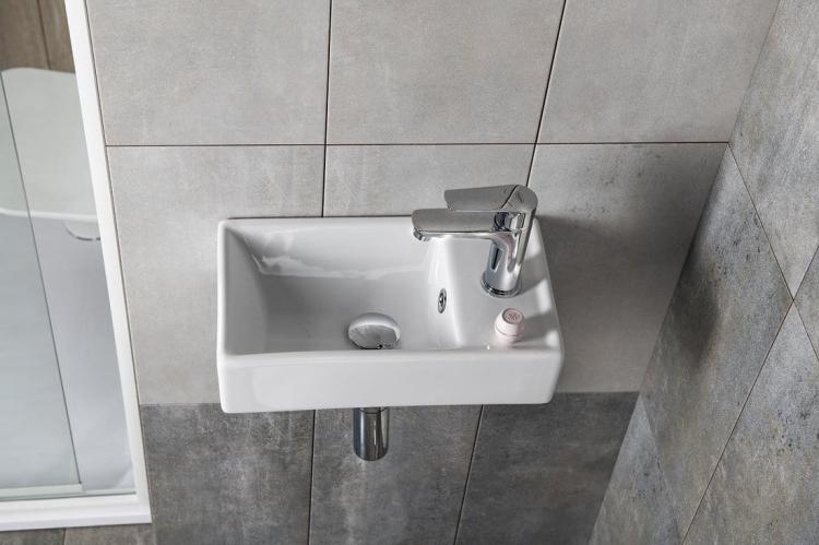 MINOS Umywalka ceramiczna 40x22 cm, prawa 4059