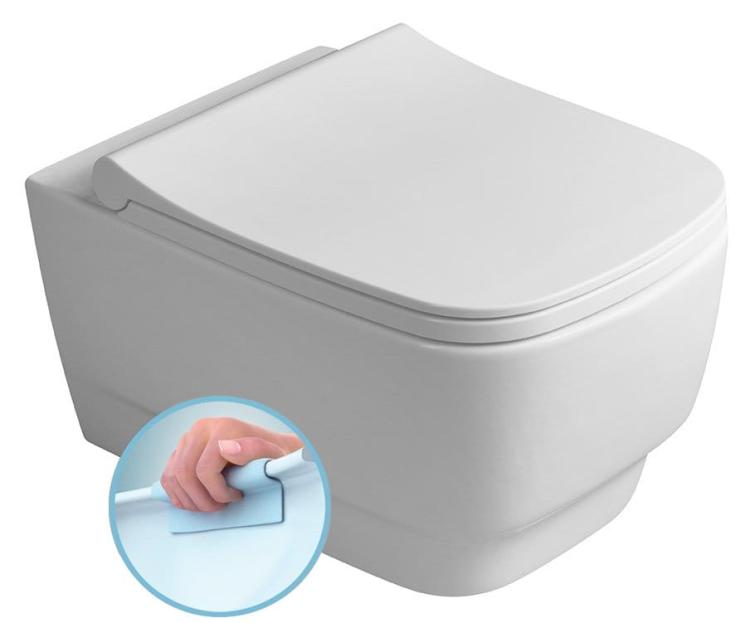 BELLO WC wiszące, Rimless, 35,5x53 cm, biały 100214