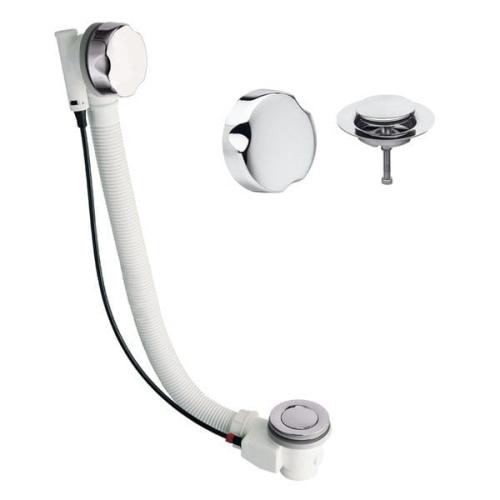 MODEL 06 Syfon automatyczny do wanny, długość 475 mm, korek 42mm, chrom 061220051