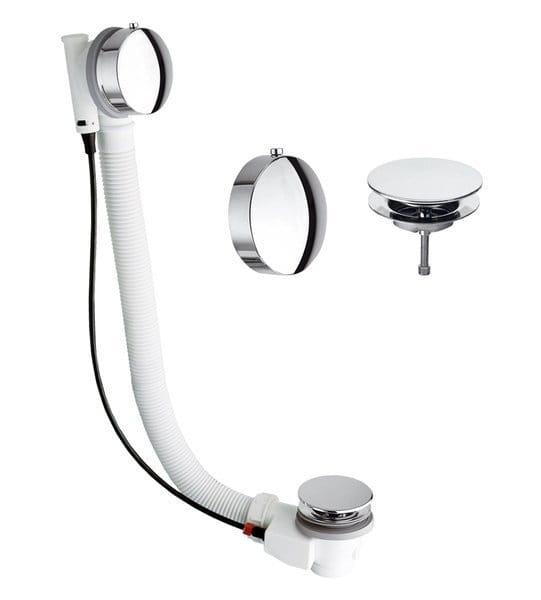MODEL 06 Syfon automatyczny do wanny, długość 875 mm, korek 72 mm, chrom 065770051