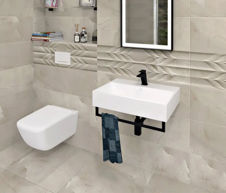 HANG wieszak na ręczniki pod umywalkę 560x98mm, czarny mat HG560