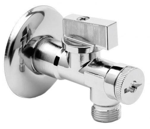 ARCO zawór kątowy A-80 1/2"x3/8" z filtrem, anticalc, chrom 02402MAC