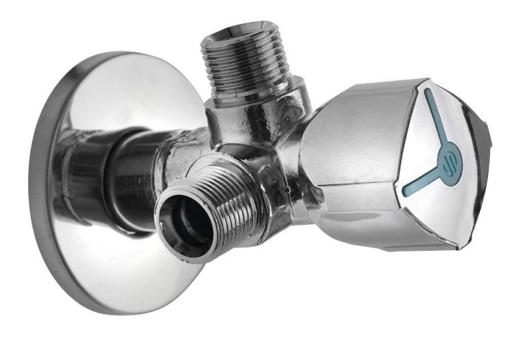 ARCO kombinowany zawór kątowy A-80 1/2"x3/8"x3/8",dwudrożny, anticalc CQ4102