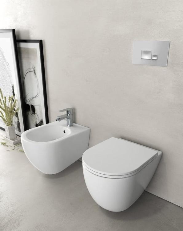 INFINITY miska WC wisząca, Rimless, 36,5x53cm, biały 10NF02004