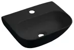 NERISSA umywalka ceramiczna do zawieszenia 41,5x28,5 cm czarny mat AR265B 