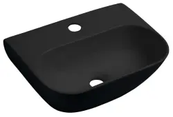 NERISSA umywalka ceramiczna do zawieszenia 41,5x28,5 cm czarny mat AR265B 