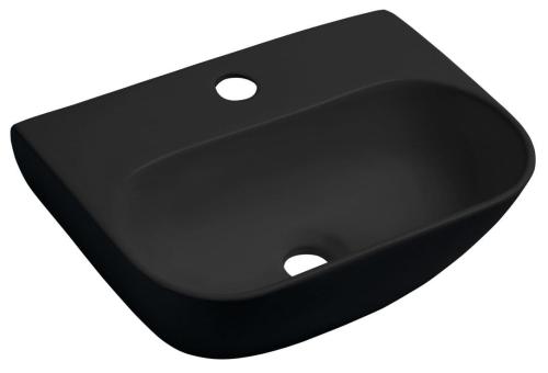 NERISSA umywalka ceramiczna do zawieszenia 41,5x28,5 cm czarny mat AR265B