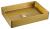 AURUM umywalka ze stali nierdzewnej 50x35 cm, z korkiem, złoty mat AU203