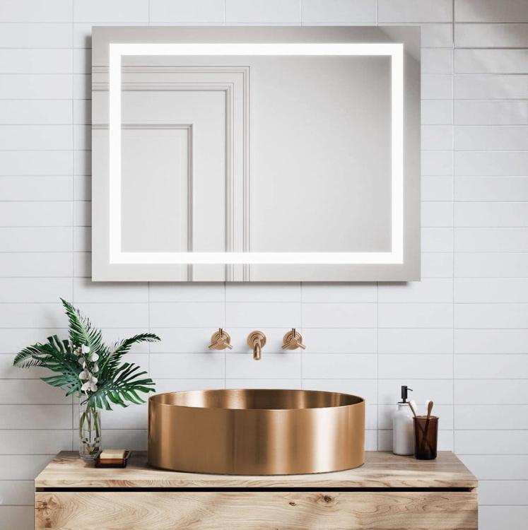 AURUM umywalka ze stali nierdzewnej, średnica 38 cm, z korkiem, miedź AU301 z baterią