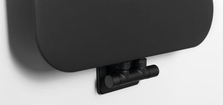 EVOLLA grzejnik 490x1390 mm, czarny mat MI1400 przyłącze