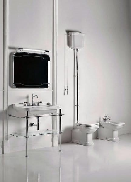WALDORF Miska stojąca ceramiczna WC 37x42x65cm odpływ pionowy/poziomy 411601 łazienka
