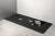 MITIA brodzik prysznicowy kompozytowy 120x90x3 cm, czarny PMC12090 aranżacja