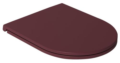 INFINITY Deska WC SLIM, Easy Take, Soft Close, Maroon Red mat 40KF0543I-S