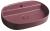 INFINITY OVAL umywalka ceramiczna nablatowa, 60x40 cm, Maroon Red mat 10NF65060-2R