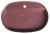 INFINITY OVAL umywalka ceramiczna nablatowa, 60x40 cm, Maroon Red mat 10NF65060-2R z góry