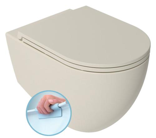 INFINITY miska WC wisząca, Rimless, 36,5x53cm, Ivory 10NF02004-2K