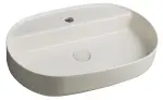 INFINITY OVAL umywalka ceramiczna nablatowa, 60x40 cm, Ivory 10NF65060-2K
