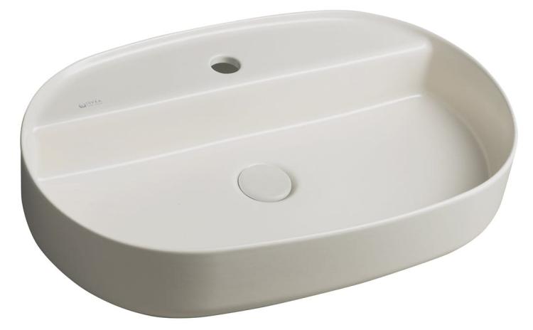 INFINITY OVAL umywalka ceramiczna nablatowa, 60x40 cm, Ivory 10NF65060-2K