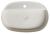INFINITY OVAL umywalka ceramiczna nablatowa, 60x40 cm, Ivory 10NF65060-2K z góry