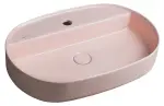 INFINITY OVAL umywalka ceramiczna nablatowa, 60x40 cm, Salmon mat  10NF65060-2S