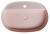 INFINITY OVAL umywalka ceramiczna nablatowa, 60x40 cm, Salmon mat 10NF65060-2S z góry