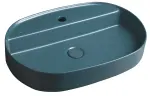INFINITY OVAL umywalka ceramiczna nablatowa, 60x40 cm, Petrol mat 10NF65060-2P