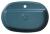 INFINITY OVAL umywalka ceramiczna nablatowa, 60x40 cm, Petrol mat 10NF65060-2P z góry