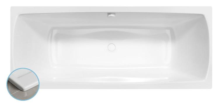 LILY SLIM wanna prostokątna 170x70x39cm, biała 72230S